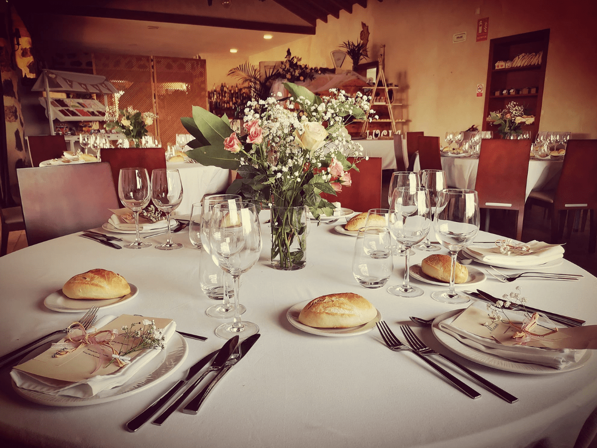 banquete de bodas en Casa Marcos